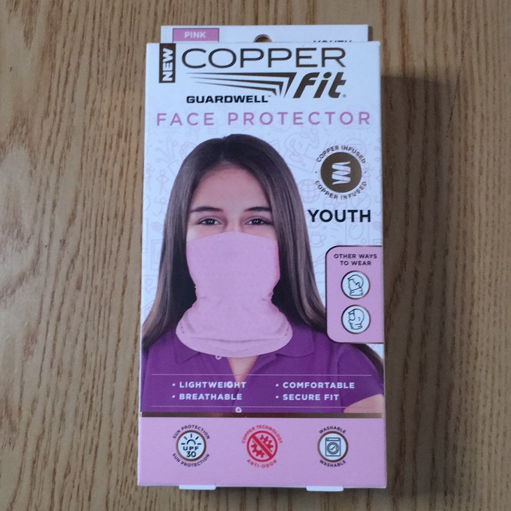 Free with Bundle New Youth Copper Fit Face Protector/Mask Sun Protect Anti-Odor